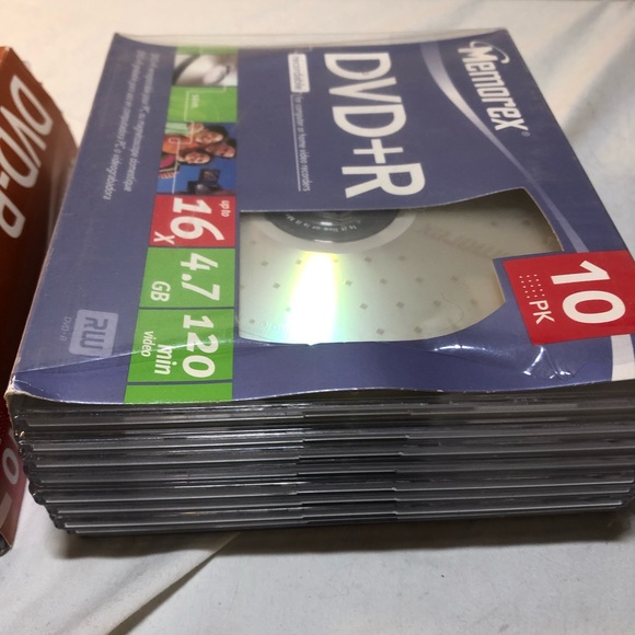 Blank Memorex DVD-R ,only one taken out of each pack, 18 count, rest new unused - Picture 3 of 9